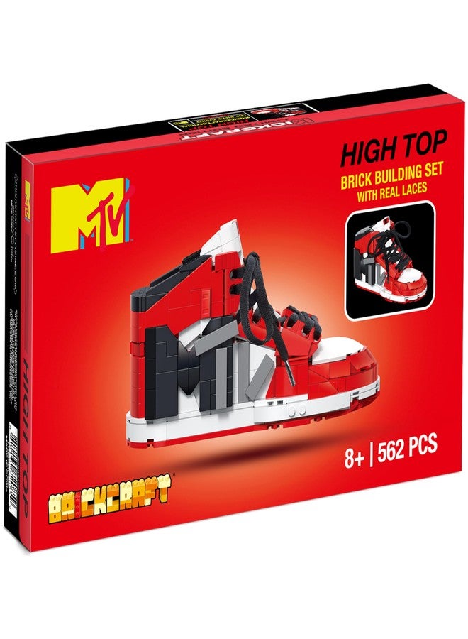 Brickcraft Officially Licensed MTV Icon Sneaker with Shoe Laces in Shoe Box Packaging 561 Pieces Multicolored Brick Building Set - Image 5